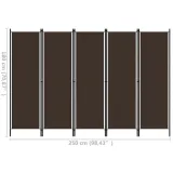 parawan-5-panelowy-brazowy-250-x-180-cm-stan-nowy