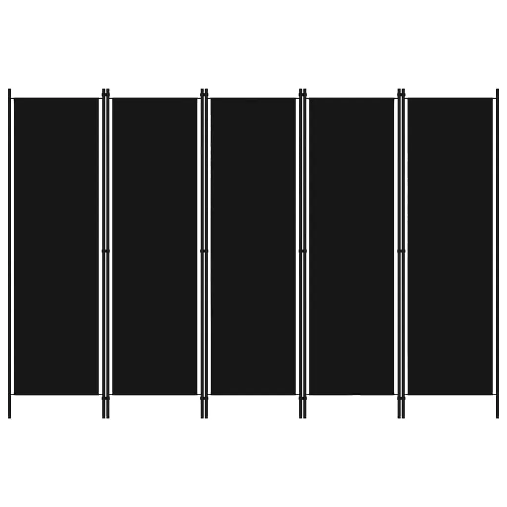 parawan-5-panelowy-czarny-250-x-180-cm