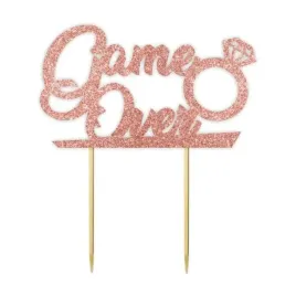 topper-papierowy-game-over-diament-rose-gold-brokat-135-x-16-cm