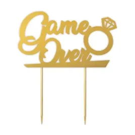 topper-papierowy-game-over-diament-zloty-135-x16-cm