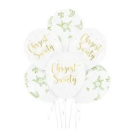 balony-na-chrzest-swiety-biale-30cm-6-sztuk-127759