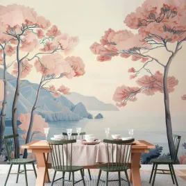 fototapeta-350x245-wodoodporna-pejzaz-z-oceanem-klifami-i-drzewami-w-del