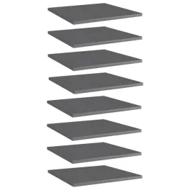 polki-na-ksiazki-8-szt-wysoki-polysk-szare-40x40x15-cm