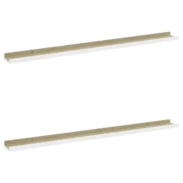 polki-scienne-2-szt-biel-i-dab-sonoma-100x9x3-cm