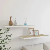 polki-scienne-2-szt-debowo-biale-80x235x38-cm-mdf-stan-nowy