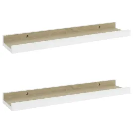 polki-scienne-2-szt-biel-i-dab-sonoma-40x9x3-cm