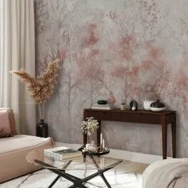 fototapeta-350x256-premium-jesienny-pejzaz-abstrakcja-z-drzewami-i-pta