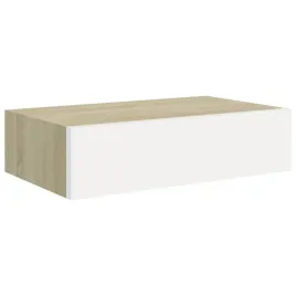 polka-scienna-z-szuflada-dab-i-biel-40-x-235-x-10-cm-mdf