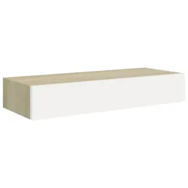 polka-scienna-z-szuflada-dab-i-biel-60-x-235-x-10-cm-mdf