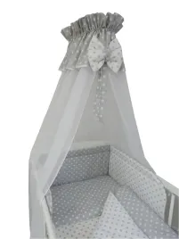 baldachim-do-lozeczka-z-woalem-kropki-siwe