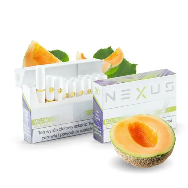 NEXUS MELON 2% Nikotyny. Bezdymne wkłady do podgrzewaczy typu IQOS.
