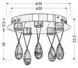 prisma-plafon-5x3w-led-chrom