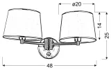 ibis-kinkiet-2x40w-e14-satyna