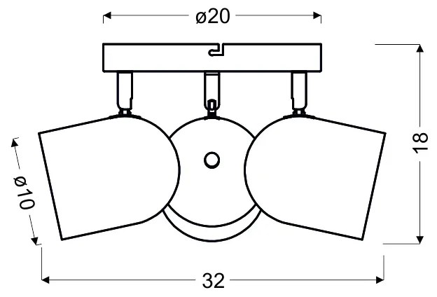 azuro-plafon-3x40w-e27-bialy