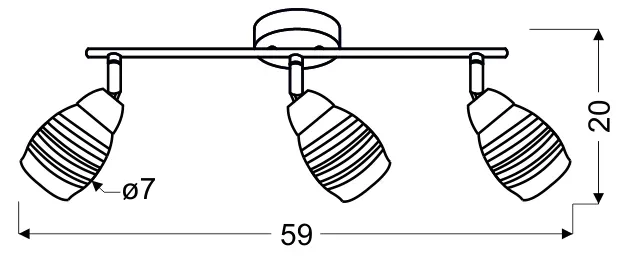 milton-listwa-3x10w-e14-led-chrom