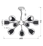 dixi-zwis-9x40w-e14-chrom