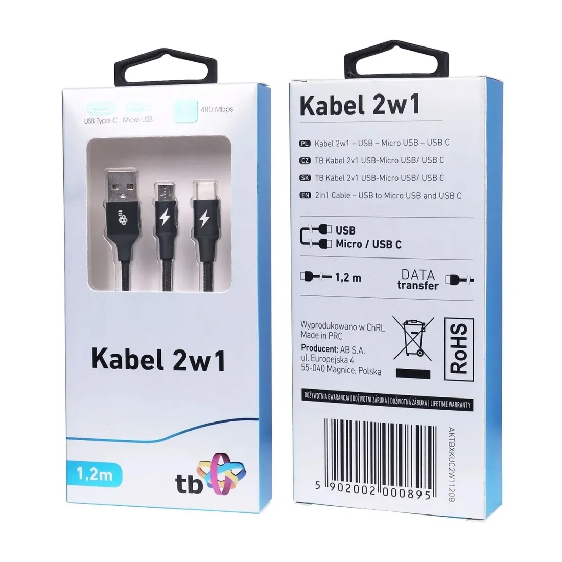 tb-kabel-usb-2w1-czarny-usb-c-micro-usb-stan-nowy