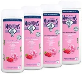 le-petit-marseillais-kremowy-zel-pod-prysznic-malina-and-piwonia-400ml-x4szt