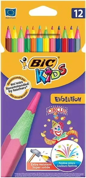 kredki-olowkowe-circus-evolution-bic-12-kolorow
