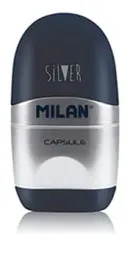 temperowko-gumka-milan-capsule-silver