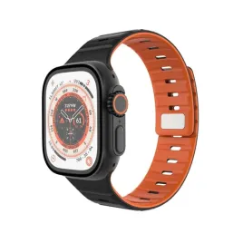 fixed-silicone-magnetic-strap-pasek-czarny-silikon-stal-nierdzewna