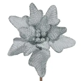 kwiat-sztuczny-poinsecja-20cm-srebrny-x24