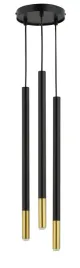 sopel-due-lampa-wiszaca-3-punktowa-czarna-zlota-33257-sigma