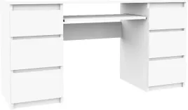 biurko-komputerowe-6-szuflad-130cm-bialy-biale