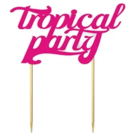 topper-papierowy-tropical-party-fuksja-14-x-16-cm