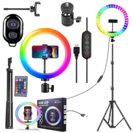 lampa-pierscieniowa-led-kolorowa-nagrywania-filmikow-zdjec-tripod-statyw