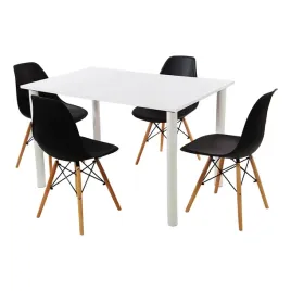 zestaw-stol-lugano-120-bialy-i-4-krzesla-milano-czarne