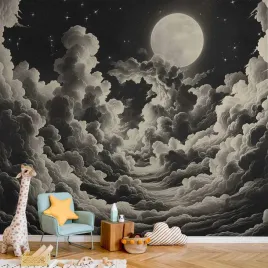 fototapeta-147x105-samoprzylepna-ksiezyc-i-gwiazdy-spiewajace-wsrod
