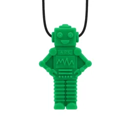 gryzak-terapeutyczny-ark-wisiorek-robot-ciemno-zielony-xxt
