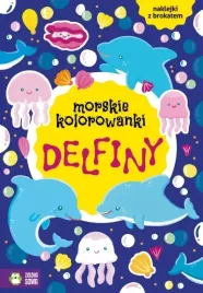 morskie-kolorowanki-delfiny