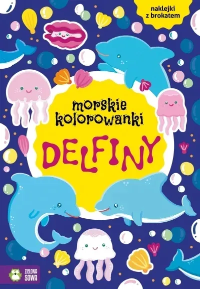 morskie-kolorowanki-delfiny