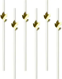 slomki-papierowe-golebica-metalik-biale-195-cm-6-szt