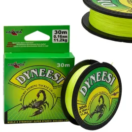 dyneesi-plecionka-na-przypon-016-mm-zolta-30-m