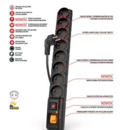 listwa-zasilajaca-5m-czarna-acar-s8-dual-przedluzacz