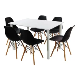 zestaw-stol-lugano-120-bialy-i-6-krzesel-milano-czarnych