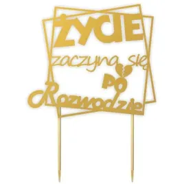 topper-papierowy-zycie-zaczyna-sie-po-rozwodzie-zloty-13-x-195-cm
