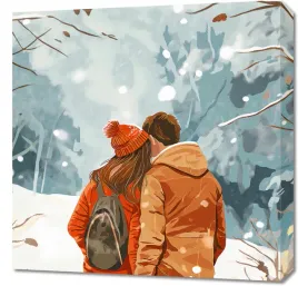 obraz-60x60cm-razem-w-sniegu