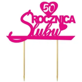 topper-papierowy-50-rocznica-slubu-fuksja-155-x-175-cm
