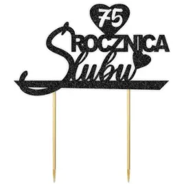 topper-papierowy-75-rocznica-slubu-czarny-brokat-155-x-175-cm