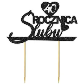 topper-papierowy-40-rocznica-slubu-czarny-brokat-155-x-175-cm