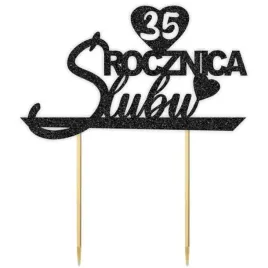 topper-papierowy-35-rocznica-slubu-czarny-brokat-155-x-175-cm