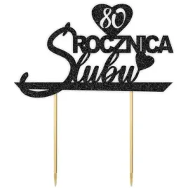 topper-papierowy-80-rocznica-slubu-czarny-brokat-155-x-175-cm