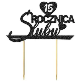 topper-papierowy-15-rocznica-slubu-czarny-brokat-155-x-175-cm