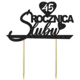 topper-papierowy-45-rocznica-slubu-czarny-brokat-155-x-175-cm