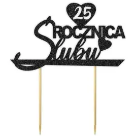 topper-papierowy-25-rocznica-slubu-czarny-brokat-155-x-175-cm