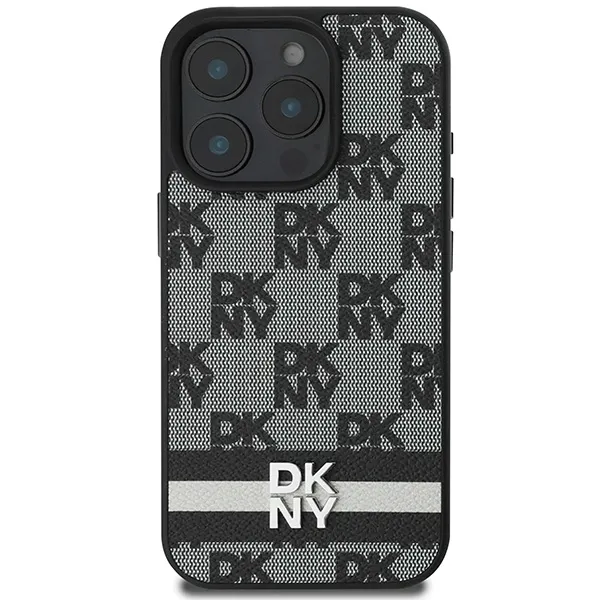 etui-dkny-checkered-pattern-and-printed-stripes-na-iphone-16-pro-max-czarne-przeznaczenie-inne